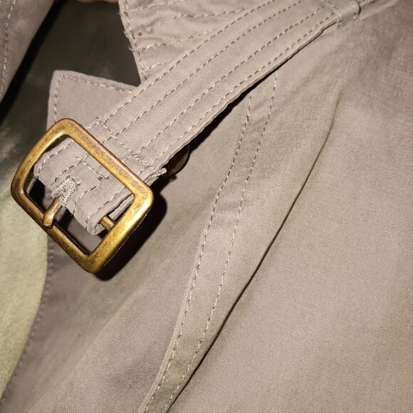 Jones Studio Army Green Trench Coat – Size Small - Picture 4 of 6